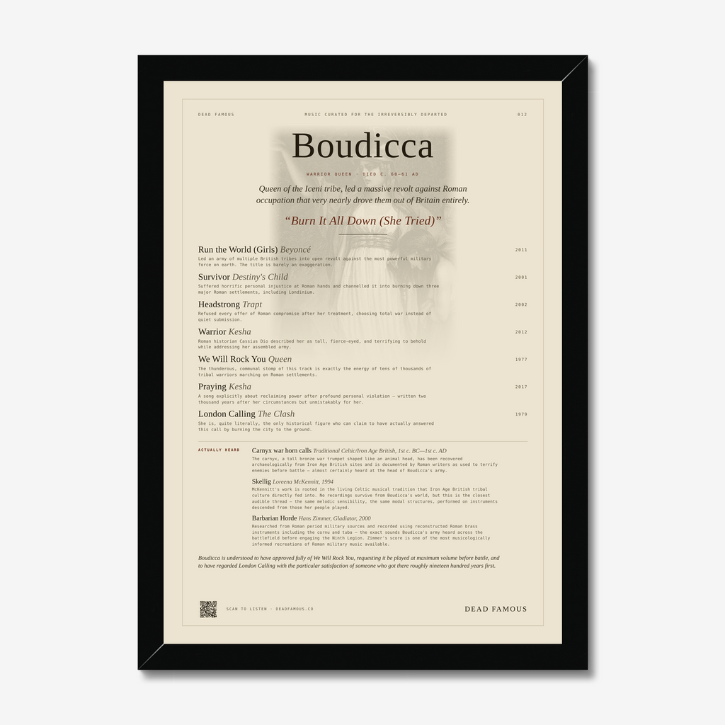 Dead Famous Boudicca Print