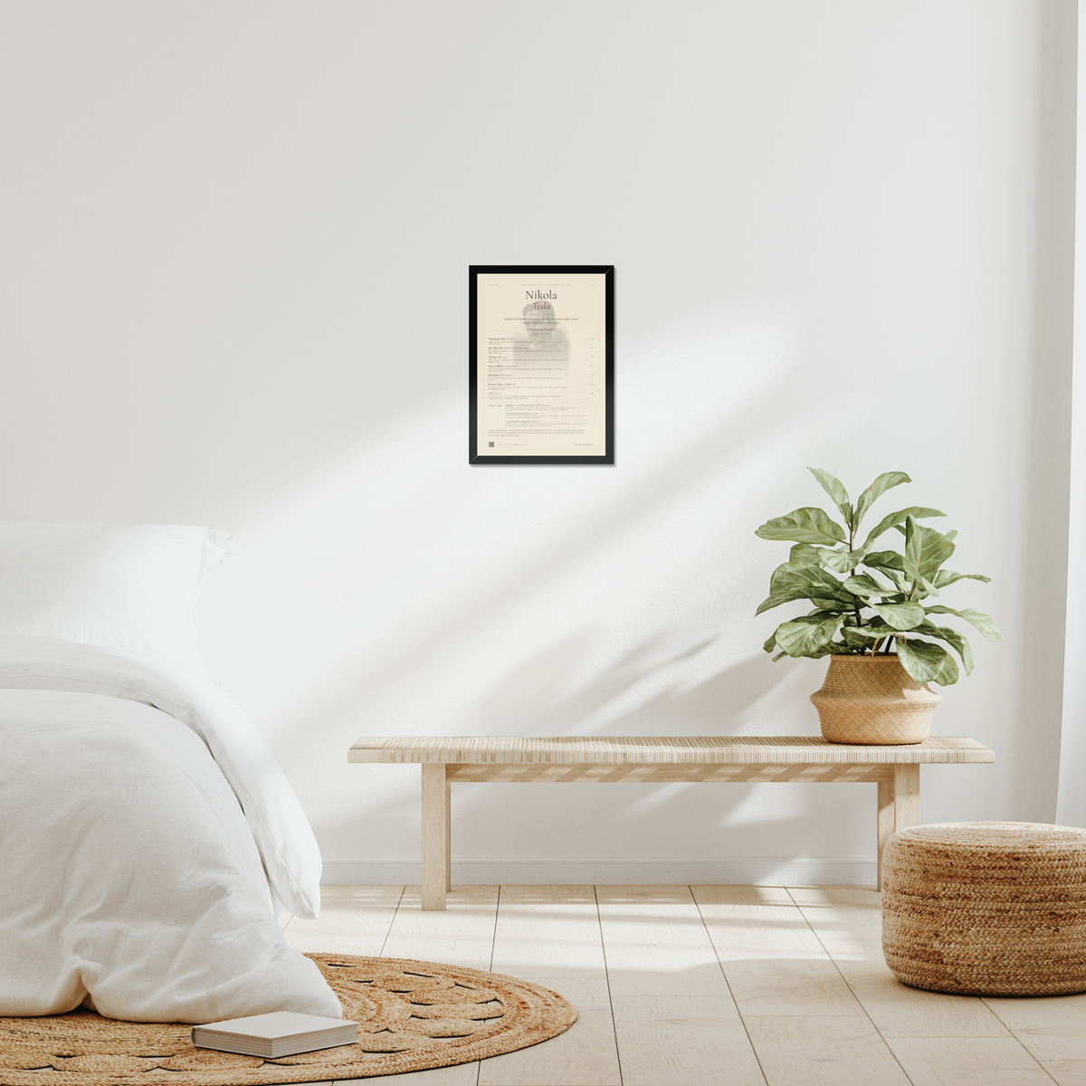 Dead Famous Nikola Tesla Print