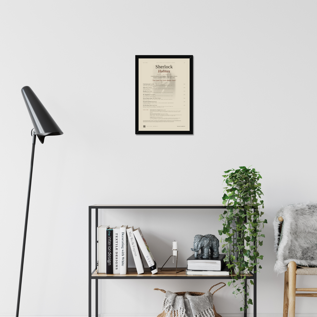 Dead Famous Sherlock Holmes Print